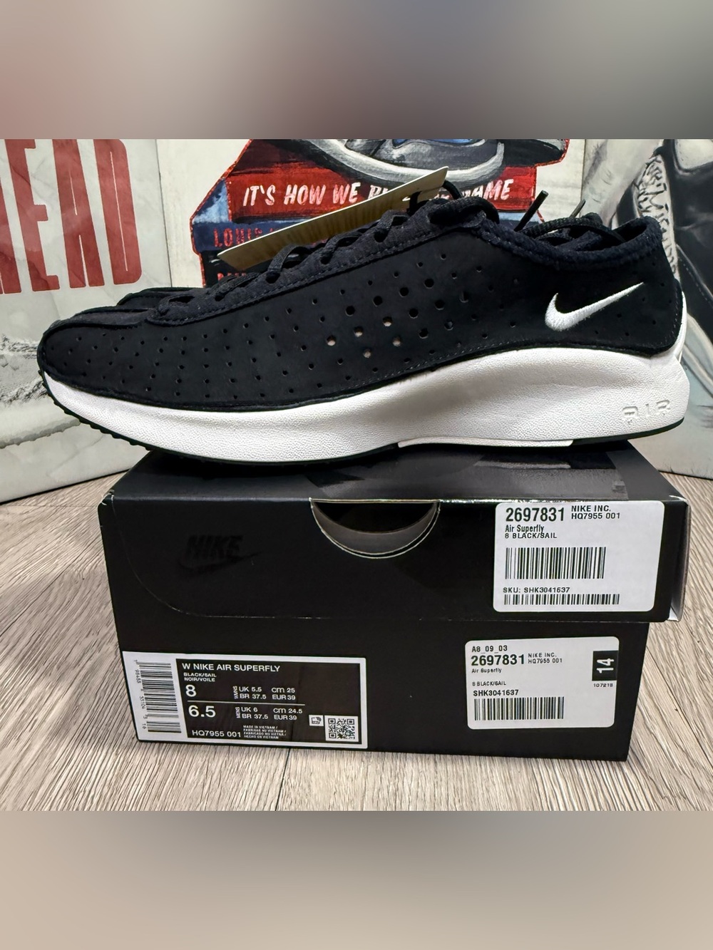 Nike Air Superfly 'Black Sail' HQ7955-001 Women Sizes 6.5, 7, 8, 8.5, 9 New